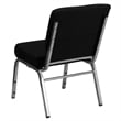 Bowery Hill Stacking Church Stacking Chair in Black