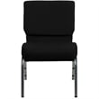 Bowery Hill Stacking Church Stacking Chair in Black