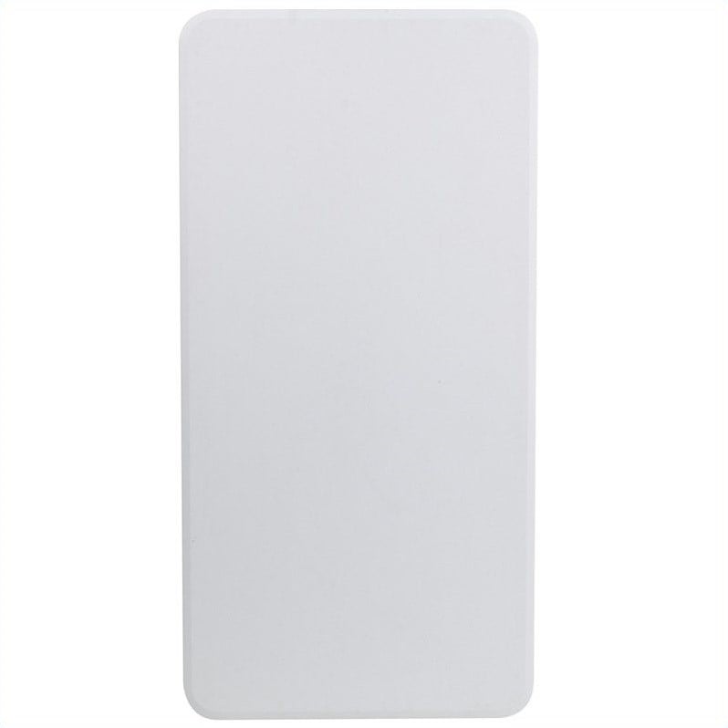 Bowery Hill Plastic Folding Table in White