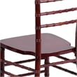 Bowery Hill 36.25''H Transitional Wood Chiavari Dining Chair in Mahogany