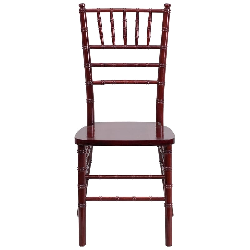 Bowery Hill 36.25''H Transitional Wood Chiavari Dining Chair in Mahogany