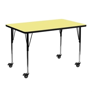 Bowery Hill 31&quot x 24&quot Mobile Activity Table in Yellow