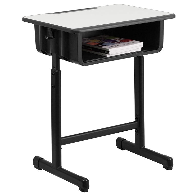 Bowery Hill Student Desk in Black and Gray