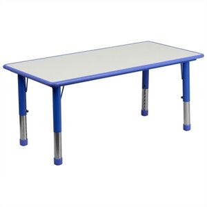 bowery hill plastic activity table in blue