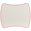 Bowery Hill Plastic Curved RectangularActivity Table in Red/Gray