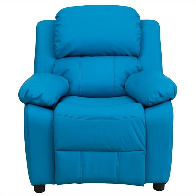 Bowery Hill Kids Recliner in Turquoise