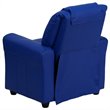 Bowery Hill Faux Leather Recliner in Blue