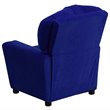 Bowery Hill Kids Recliner in Royal Blue with Cup Holder