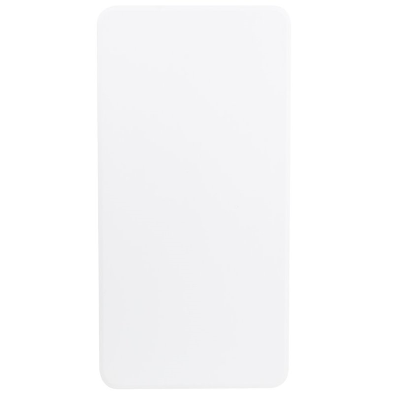 Bowery Hill Plastic/Metal Blow Molded Folding Table in Granite White