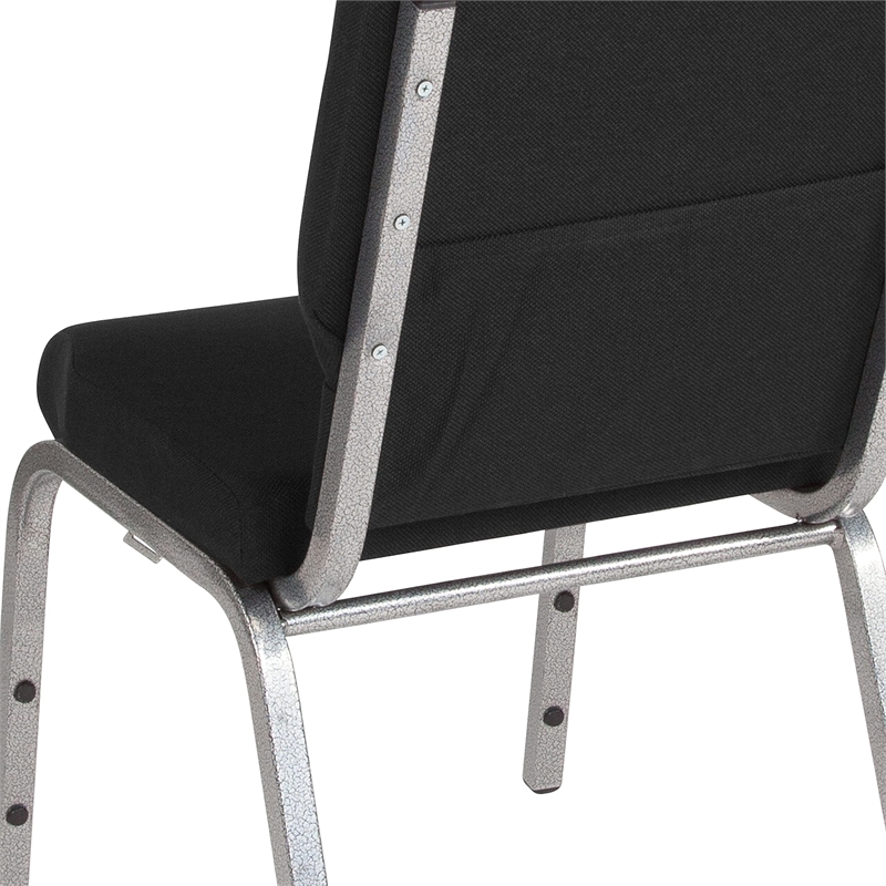 Bowery Hill Church Stacking Guest Chair in Black