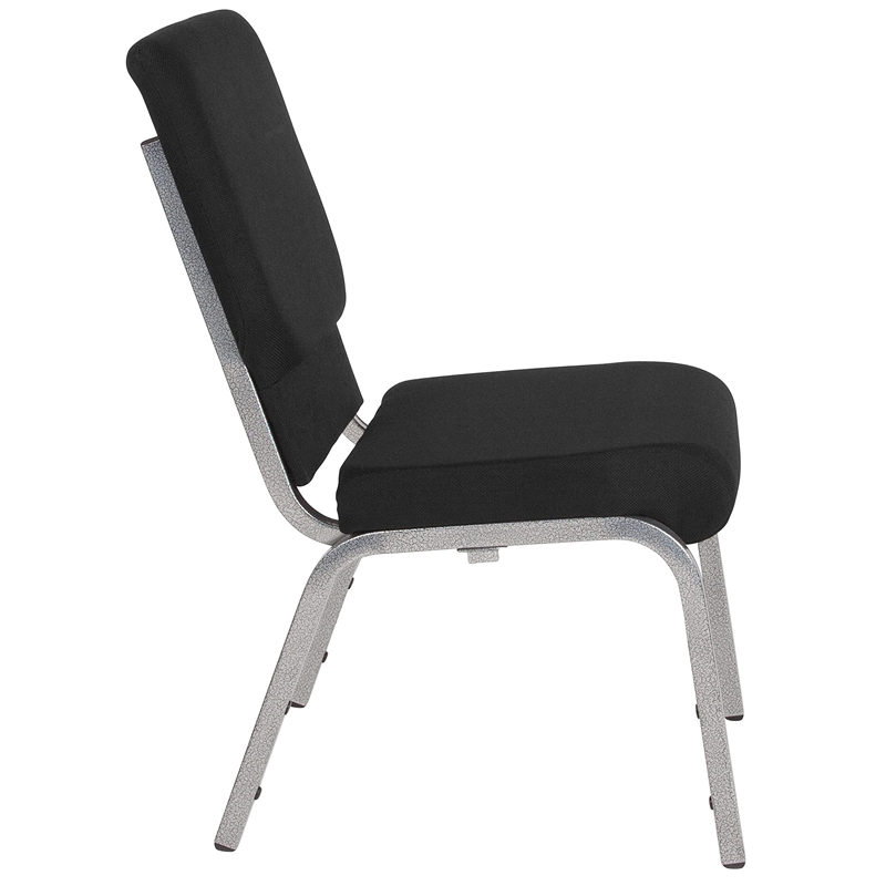 Bowery Hill Church Stacking Guest Chair in Black