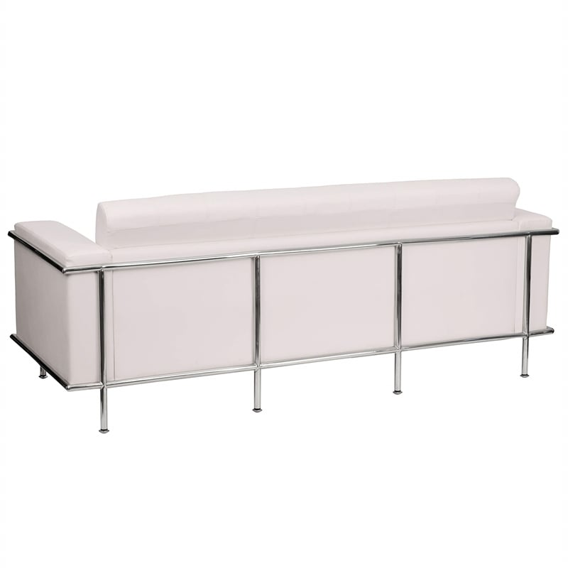 Bowery Hill Contemporary Sofa in White