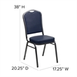 Bowery Hill Banquet Stacking Chair in Navy