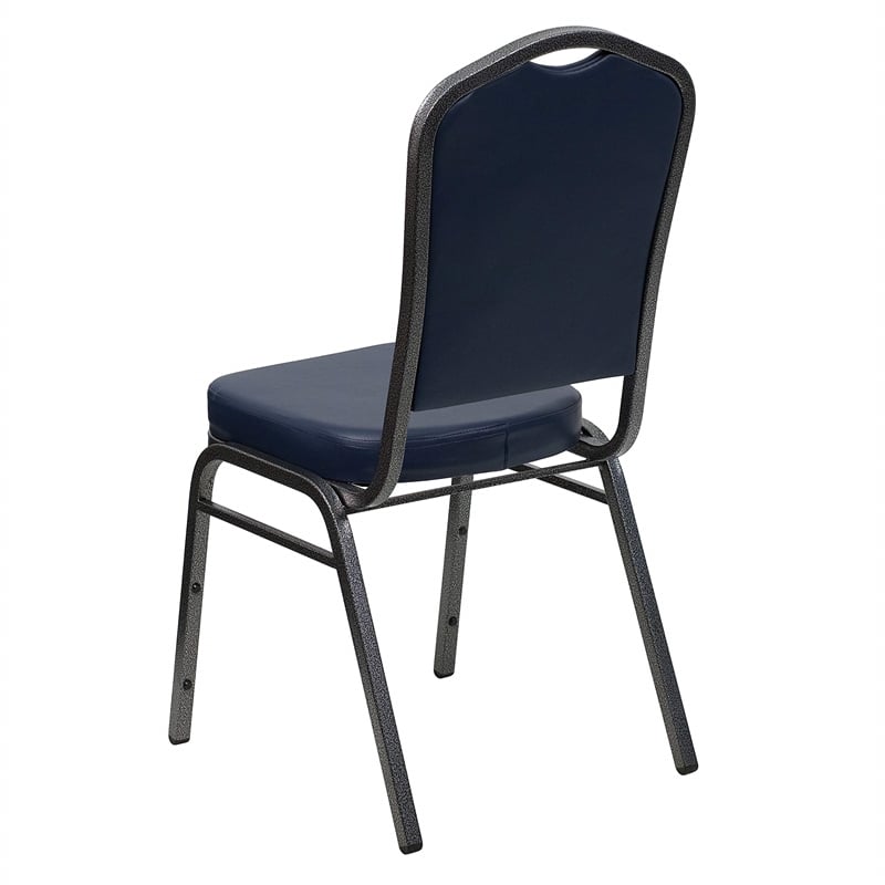 Bowery Hill Banquet Stacking Chair in Navy