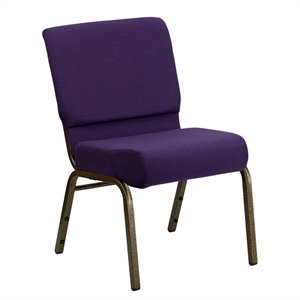 bowery hill church stacking chair in royal purple