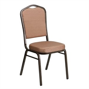 bowery hill banquet stacking chair in gold