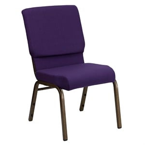 Bowery Hill Church Stacking Chair in Royal Purple