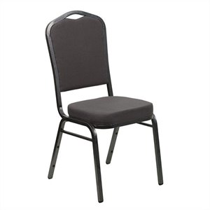 bowery hill banquet stacking chair in gray