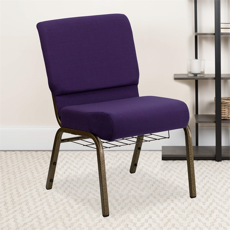 Bowery Hill Church Guest Chair in Royal Purple