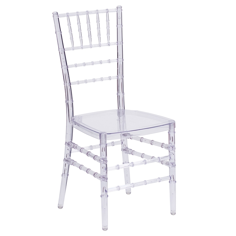 Bowery Hill Stacking Chiavari Dining Chair in Crystal Ice