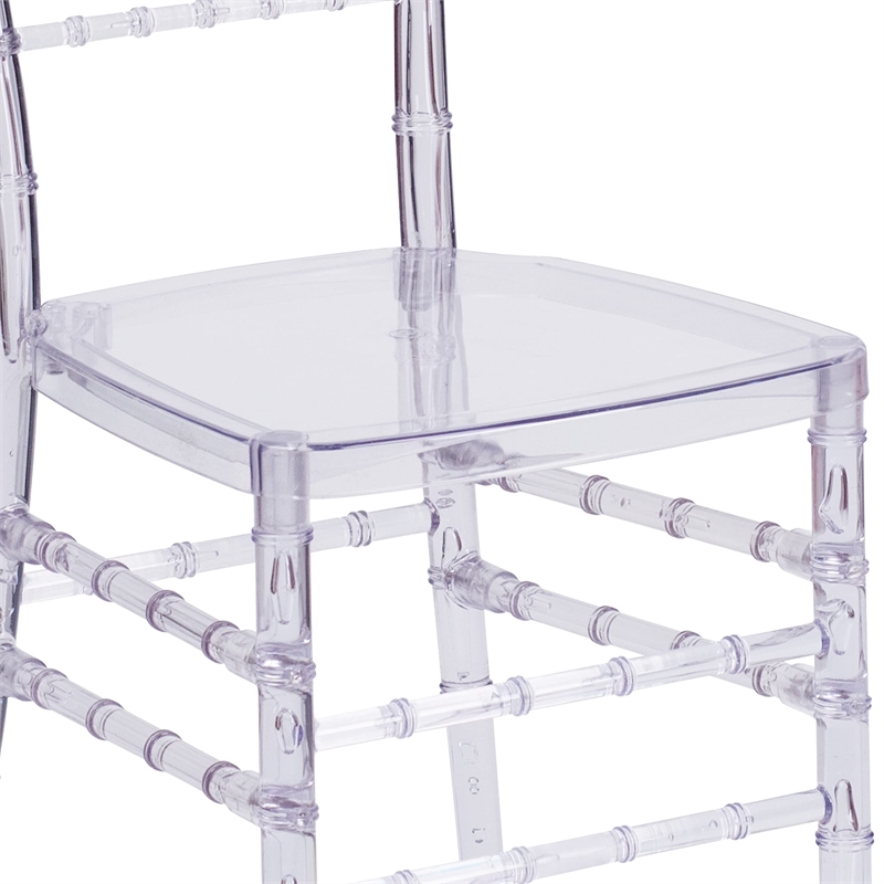 Bowery Hill Stacking Chiavari Dining Chair in Crystal Ice