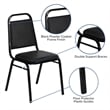 Bowery Hill 5 Piece Laminate Table Set in Black and Natural