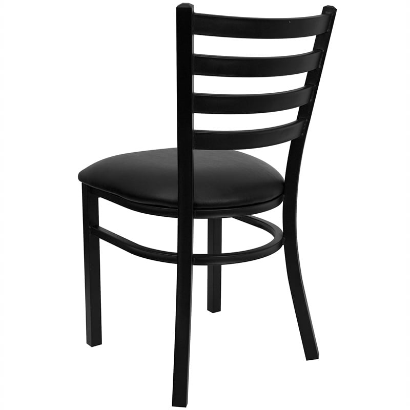 Bowery Hill 5 Piece Square Laminate Table Set in Black