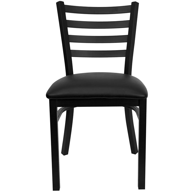 Bowery Hill 5 Piece Square Laminate Table Set in Black
