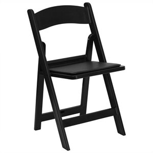 bowery hill folding chair in black