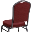 Bowery Hill Stacking Banquet Stacking Chair in Burgundy