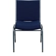 Bowery Hill Fabric/Metal Multipurpose Stacking Guest Chair in Navy