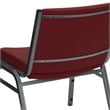 Bowery Hill Extra Wide Stacking Chair in Burgundy