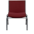 Bowery Hill Extra Wide Stacking Chair in Burgundy