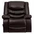Bowery Hill Modern LeatherSoft Plush Arms Rocker Recliner in Brown