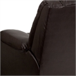 Bowery Hill Modern LeatherSoft Plush Arms Rocker Recliner in Brown