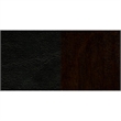 Bowery Hill Modern Wood/Vinyl Restaurant Dining Chair in Black/Walnut