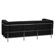 Bowery Hill Leather Sofa in Black