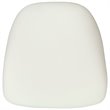 Bowery Hill Hard Chiavari Fabric Seat Cushion in Ivory