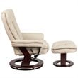 Bowery Hill Leather Recliner in Beige