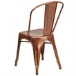 Bowery Hill Metal Dining Chair in Copper