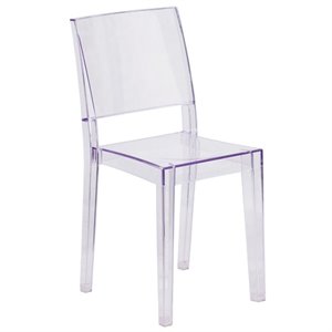 bowery hill transparent stacking chair