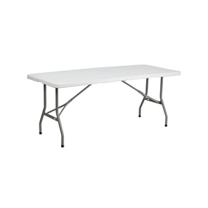 Bowery Hill 30&quot x 72&quot Folding Table in White