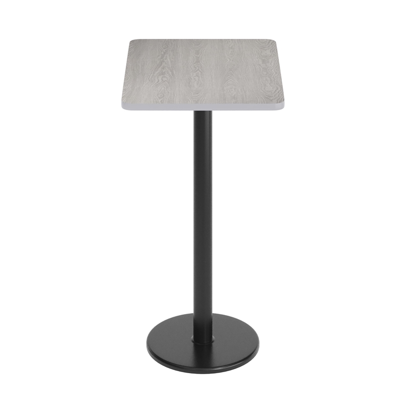 Bowery Hill Cast Iron Black Bar Table Rectangular 24