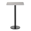 Bowery Hill Cast Iron Black Bar Table Rectangular 24