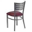 Bowery Hill Restaurant Dining Chair in Black and Silver