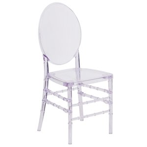 bowery hill ice florence transparent stacking chair