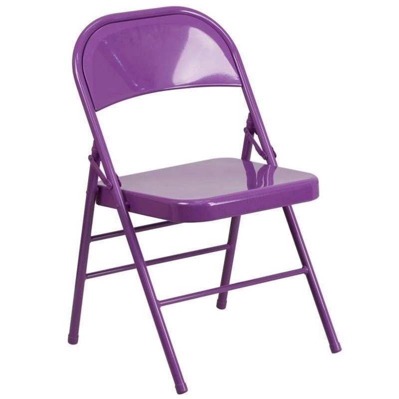 purple quad chair