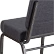 Bowery Hill Fabric Church Chair in Gray