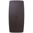 Bowery Hill Plastic Folding Table in Brown