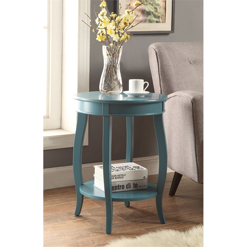 Bowery Hill End Table in Teal